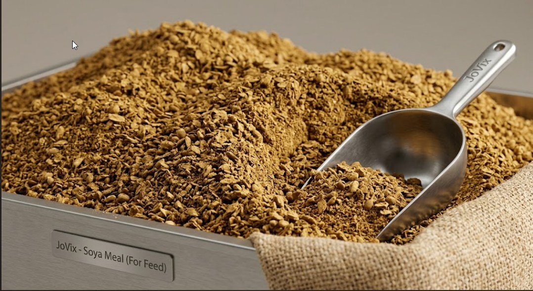 Soya meal for animal feed